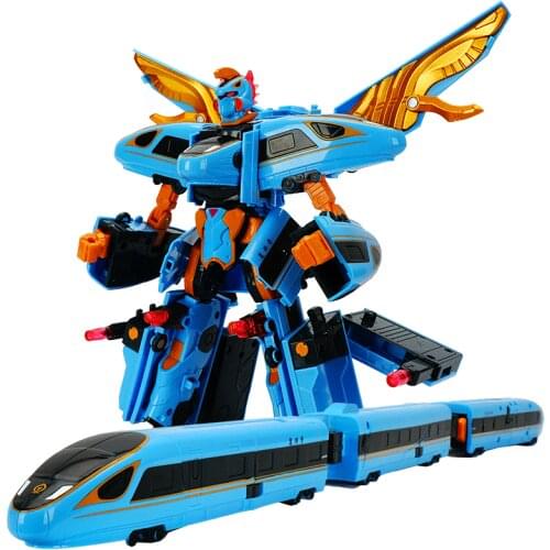Transformer JAPAN HIKARIAN RAILROAD Deformation Toy Fuxing High Speed Rail Train Track Robot Action Figure Boy Toys