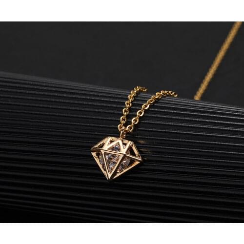V Attract Rose Gold Kettingen Voor Vrouwen 2021 Vintage Jewelry Simple CZ Love Long Bar Choker Necklace Women Men Jewelry