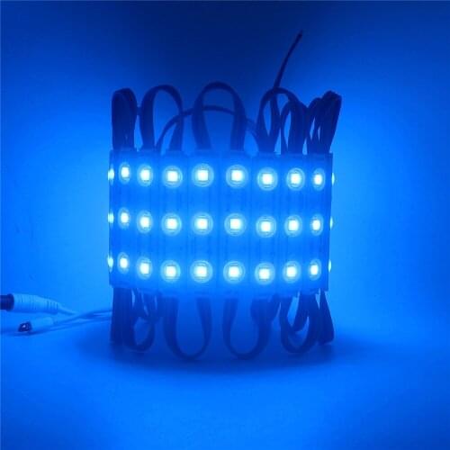 20PCS/Lot LED 5050 3 LED Module 12V Waterproof RGB Color Changeable LED Modules Lighting,Free Shipping