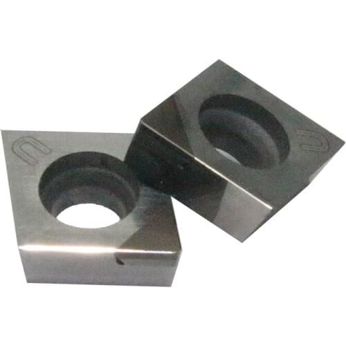 CCGT09T304 2pcs CBN Carbide Inserts for Aluminum Cutting Tool CNC Lathe Machine Turning Tools AL +TIN Alloy wood