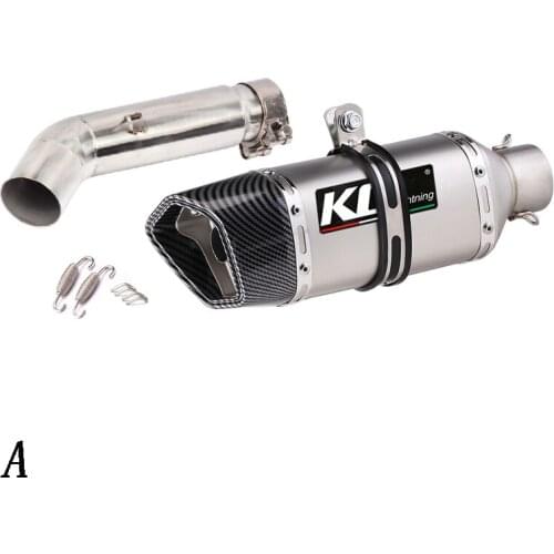 Slip On Motorcycle Exhaust Middle Link Pipe And Tail Pipe Stainless Steel Exhaust System For Honda Hornet CB600f All Years