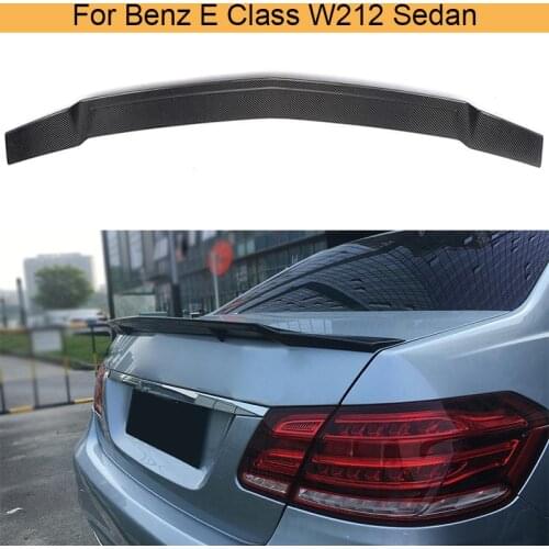 Carbon Fiber Rear Spoiler Wing for Mercedes Benz E Class W212 E350 E550 E63 AMG 4 Door 2010-2015 Rear Trunk Lip Wing Spoiler