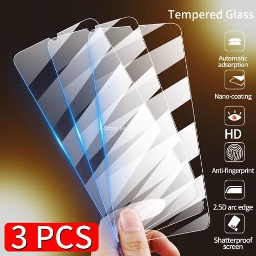 3 Pcs Tempered Glass for Samsung Galaxy A51 A71 A50 A70 A21s A20e A31 A40 A41 A12 A11 M21 M31s S20 FE S21 Plus Screen Protector