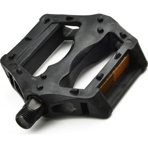 1Pair Mountain Bicycle Road Bike Plastic Pedals Cycling Anti-Slip Widened Pedal Ultralight Cycling Parts Accessories Flat Plat