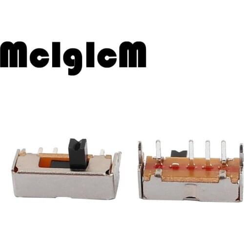 45pcs SK13D07VG4 Mini Slide Switch on-off 3 Position 4Pin 1P3T Micro Toggle Switch Handle High 4MM