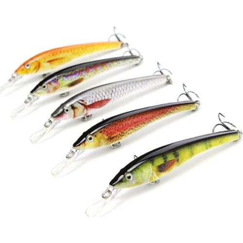 5 Color 3"/3.3g Hot Sale Small Minnow Fishing Lure Top Quality Fish Bait 3D Eyes Crankbait Fishing Tackle Wobbler Pesca AH02
