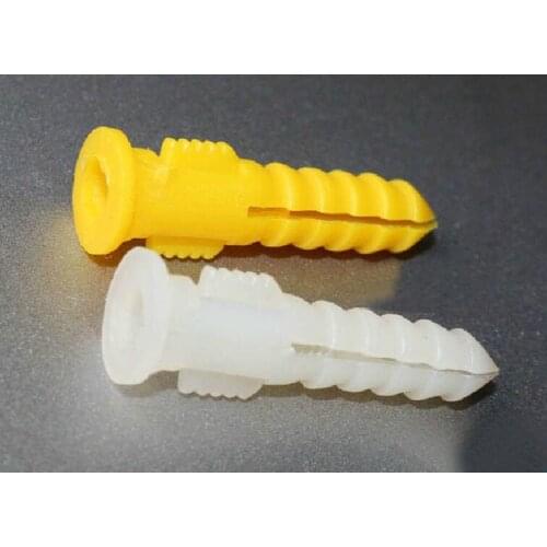 6x30mm Wall screw nail anchor,Plastic Wall Self-Drilling Drywall Anchor without Screws,For M4*30Screw