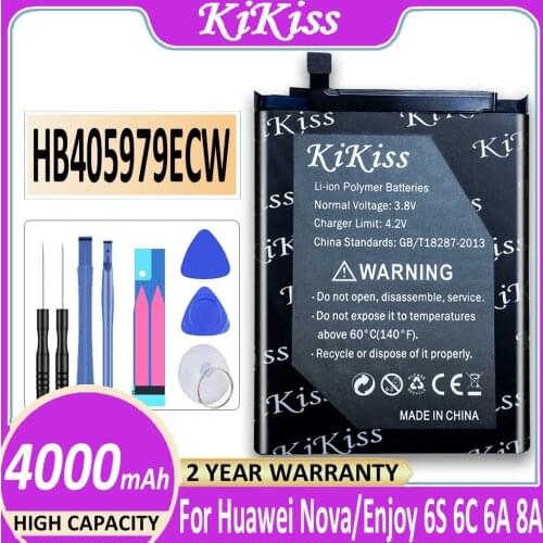 Free tool Phone Battery For Huawei Nova/ Honor 6A 6C 8A/ Honor 6 Play/ P9 Lite Mini/ Y6 2017/ Y6 Pro 2017/ Enjoy 6S HB405979ECW