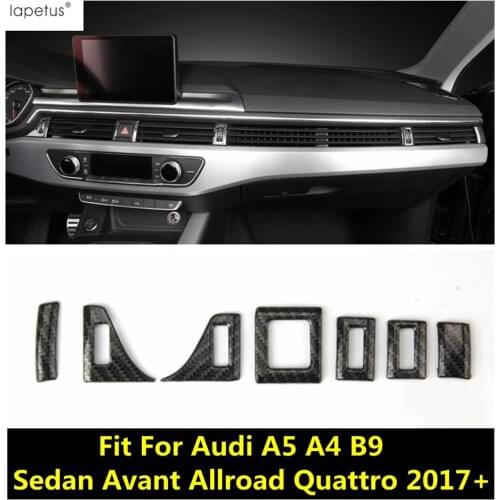 Lapetus Accessories Fit For Audi A5 A4 B9 Sedan Avant Allroad Quattro 2017 - 2020 Air Condition AC Vent Outlet Frame Cover Trim