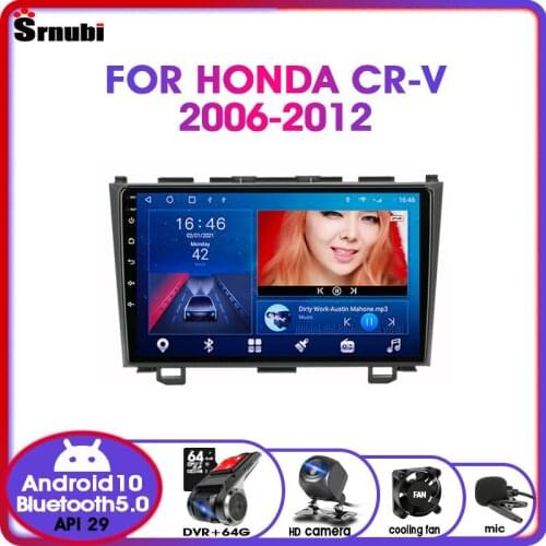 Android10.0 Car Radio For Honda CR-V 2006-2012 Audio DSP RDS GPS Navigation 2 Din 4G WiFi Split Screen Multimedia Player DVD MP5