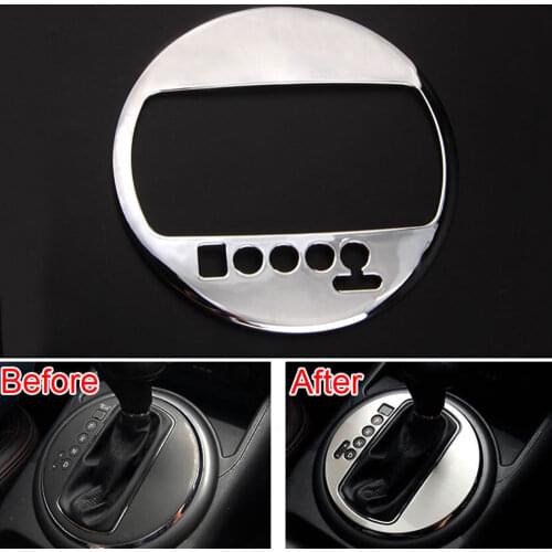 BBQ@FUKA Car Interior Front Gear Shift Panel Decorate Cover Trim Stylign Sticker Fit For Sportage R 2011-2015