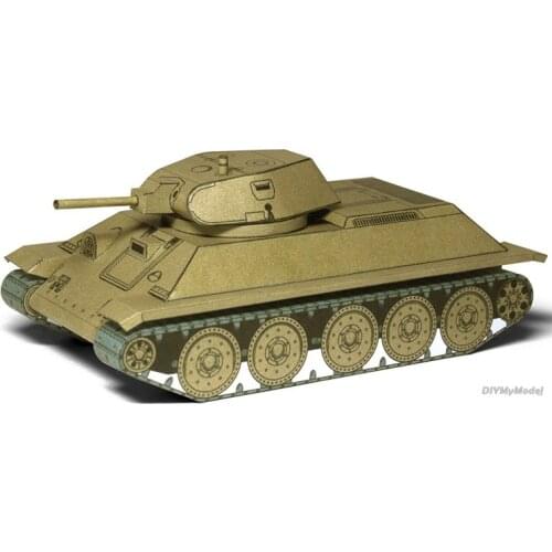 DIYMyModeI Soviet T-34 medium tank DIY Handcraft Paper Model KIT Handmade Toy Puzzles Gift Movie props