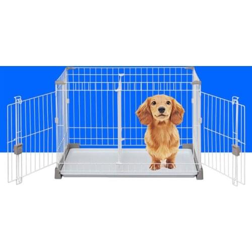 87X59X61cm Double door dog cage Eco-friendly Dog Fence with wheels for Small dog