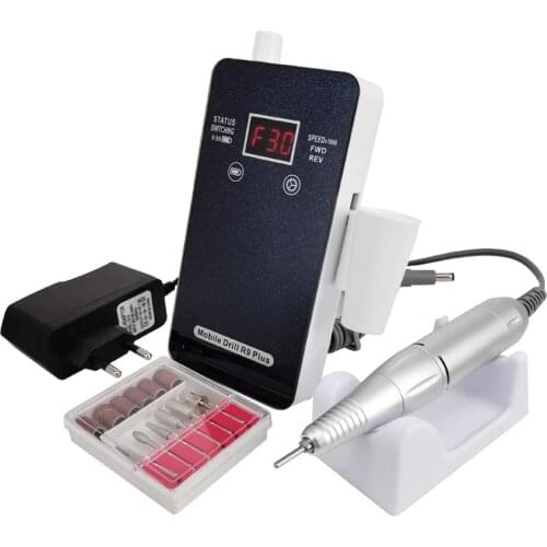 30000rpm Portable Electric Nail Drill Machine Touch Switch Portable Rechargeable Electric Nail Drill Manicure Pedicure Tools