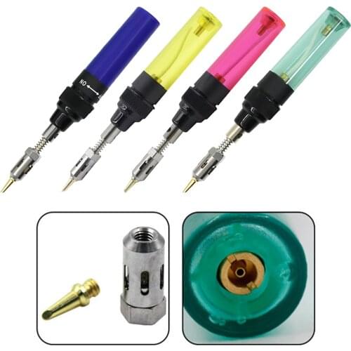 Gas Soldering Iron Cordless Welding Pen Flashlight Tool Kit 35-45 Minutes