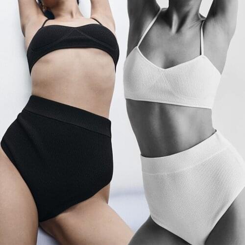Women Bra Set Panties Female Fitness Seamless Underwear Sports Lingerie Brassiere Set Tank Crop Tops S-XL