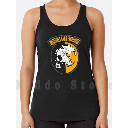 Militaires Sans Frontieres tank tops vest 100% Cotton Militaires Sans Frontieres Metal Gear Metal Gear Solid Video