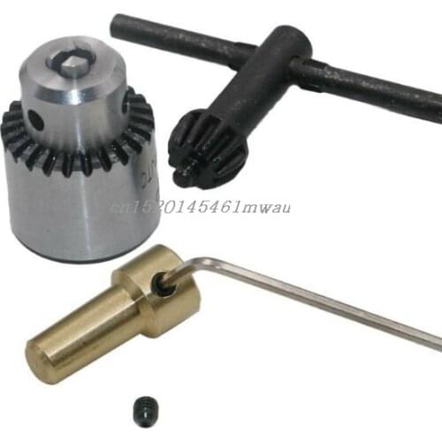 Micro Drill Chucks Motor Jaw Clamping 0.3-4mm Cone Mounted Spindle 3.17mm Shaft