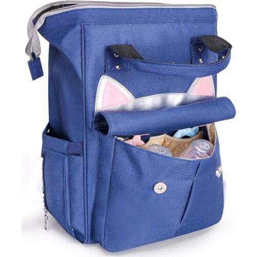 Fashion Capacity Baby Diaper Bag Mommy Backpack Mom 2021 Baby Nappy Nursing Bags Diaper Bags Bb50