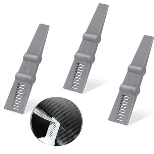 EHDIS 3PCS Carbon Fiber Vinyl Car Wrap Sheet Film Tuck Scraper Squeegee Window Tint Sticker Decals Install Wrapping Aid Tool Kit
