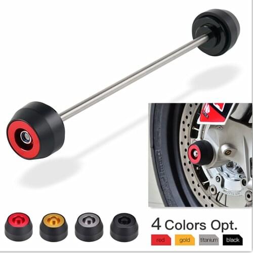 NICECNC Front Wheel Axle Slider Protector for Aprilia RSV4 RR RF Factory Tuono V4 1100 Shiver SL Dorsoduro 900 750 2011-2020