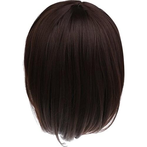 Womens Evening Dress Wig Bob Style Full Short Hair Wig Party Cosplay