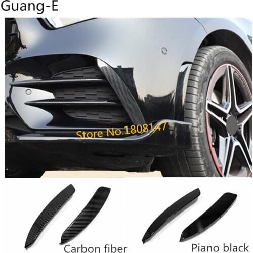 Car cover fog light eyebrow lamp head Front forward trim stick 2pcs For Mercedes Benz A Class W177 A180 A200 A250 2019 2020