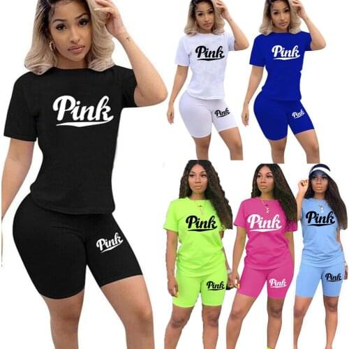 Casual 2 Piece Sets Womens Suit Tracksuits Set with Letter Print Top and Skinny Biker Shorts Outfits Plus Size Sweatsuit 4Xl