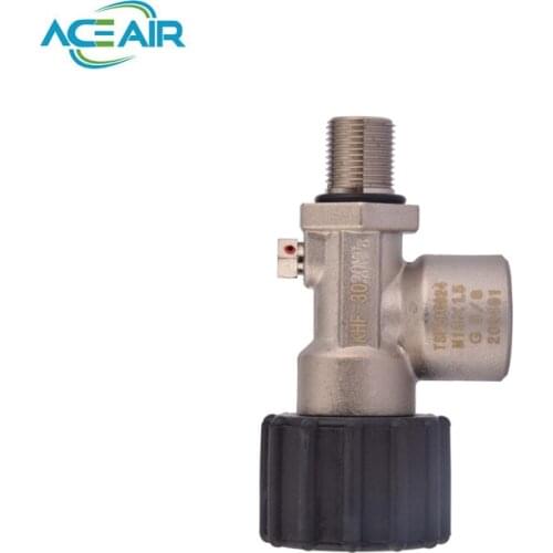 PCP Airfoce Filling Station DIN300BAR G5/8 Female M18 Male With Air Bleed Valve 30Mpa/4500psi