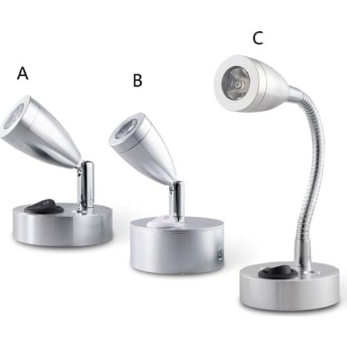 12V LED Spot Reading Light for Camper Van Caravan Boat RV Bright Bedside Lamp