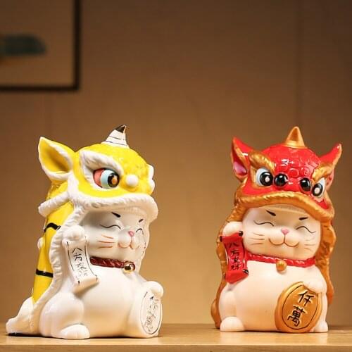 Fortune Cat Decoration Home Living Room Home Housewarming Town House Business Booming Amass Fortunes Office Desk Office