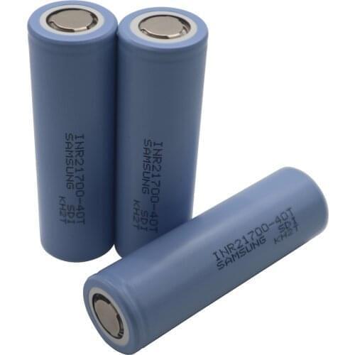 21700 4000mAh 4 pieces INR21700 40T Sam sung high power battery cell discharge Current 45A Rechargeable Li-ion batteries 3.6V
