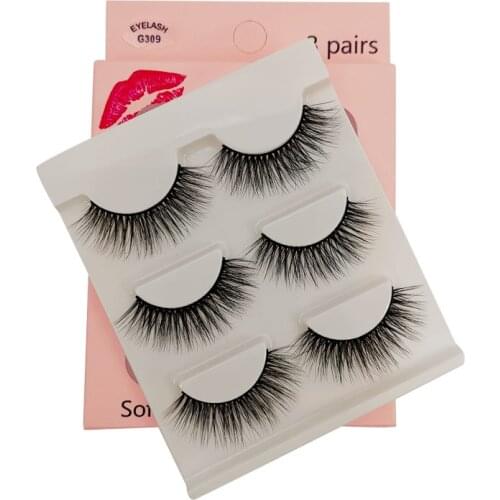 YSDO 3 Pairs 3D Mink False EyeLashes Natural Hair Long Lashes Fluffy Lashes MakeupFake EyeLashes Volume Lash Dramatic EyeLashes