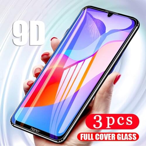 3Pcs 9D for huawei honor 8 8A pro lite 8C 8S 8X max tempered glass phone screen protector protective film on glass smartphone
