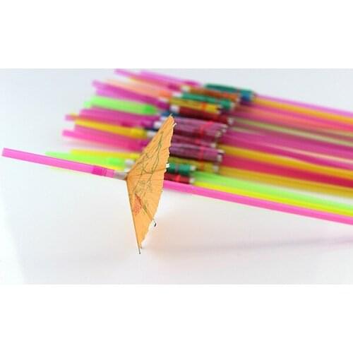 2000pcs/lot Plastic Straw Cocktail Parasols Umbrellas Drinks Picks Wedding Event Party Supplies Cocktail Decorations lin3772