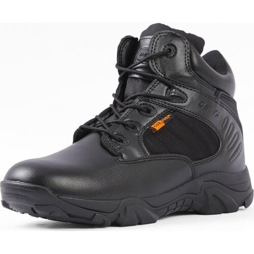 2021 Tactical Military Boots Mens Low-cut Combat Boots Outdoor Hiking Boots Lace-up Breathable Shoes