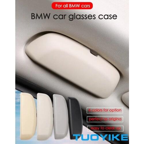 Car Sunglasses Case Storage Box Holder For BMW X1 X3 X4 F25 F26 X5 X6 F15 F16 F85 F20 F21 F30 F32 F35 F80 F82 F10 F18 F01 F02