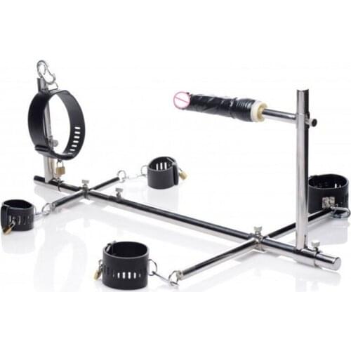 BDSM Bondage K9 Frame Leather Collar Ankle Cuffs Handcuffs For Sex Adult Games Slave Restraints Black Dildo Sex Toys For Couples