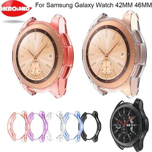 TPU Case Cover For Samsung Galaxy watch 46mm Gear S3 Frontier Protect shell replacement Protective For Samsung Galaxy watch 42mm
