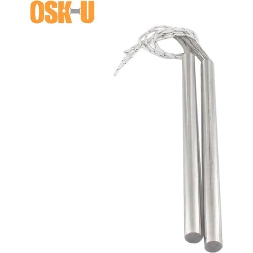 2PCS Cylindrical Heating Element 14mm Tube Diameter 220V Cartridge Heater Element for Vulcanizer Wattage 400/500/600/800W