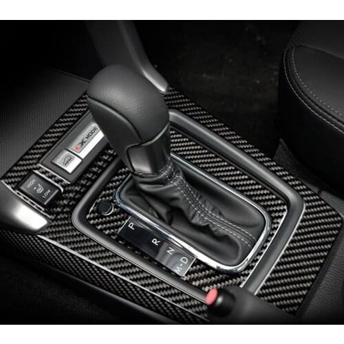 For Subaru Forester SJ accessories Gear Panel Center Console decorate carbon fiber automotive interior trim stickers 2014 2017