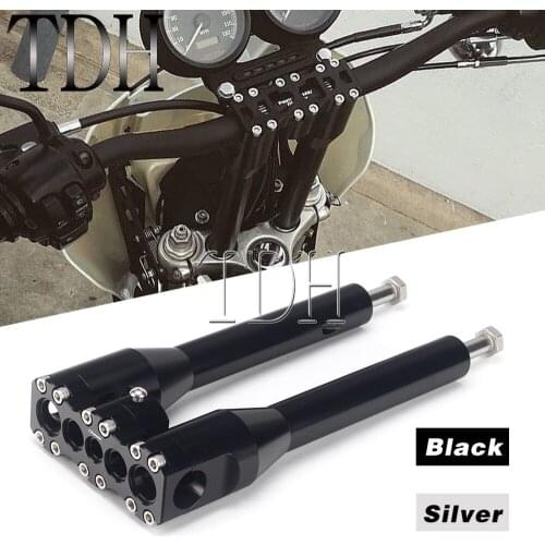 For Harley Softail Dyna Touring Fat Street Bob Low Rider Road Glide King Extended High 6'' 10'' 12'' Handlebar Riser 1-1/4" 32mm