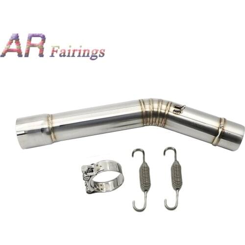 98 - 05 YZFR6 Motorcycle Slip on Exhaust Muffler Middle Link Pipe Stainless Steel For Yamaha YZF R6 1998 - 2005 2004 2003 2002