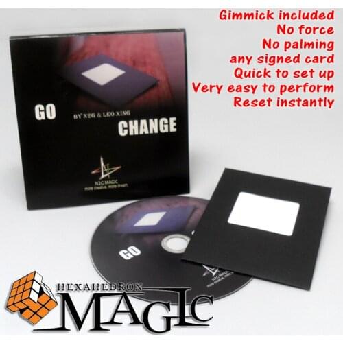 Go Change by N2G & Leo Xing / close-up street professional card magic tricks products / free shipping / card to envelope trick