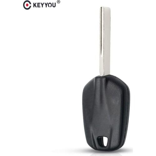 KEYYOU 30pcs Car Transponder Chip Key Shell Uncut Blank Case For Citroen For Peugeot 508 Elysee Replacement Key Case HU83 Blade