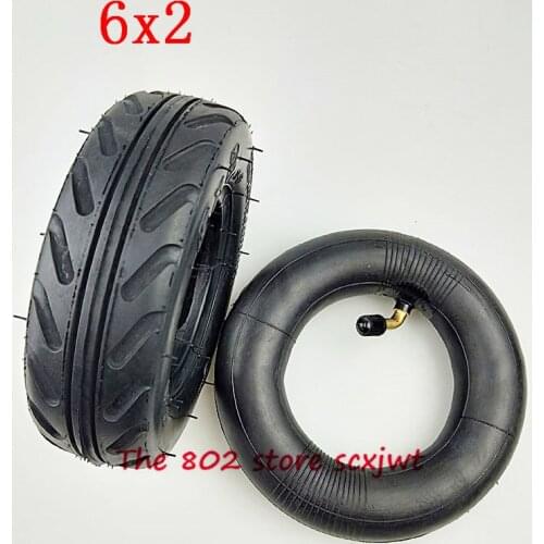 Super 6 inch 6X2 Tire and Inner Tube Set for Electric Scooter Wheel Chair Truck F0 Pneumatic Wheel Trolley Cart Air Wheel Bike