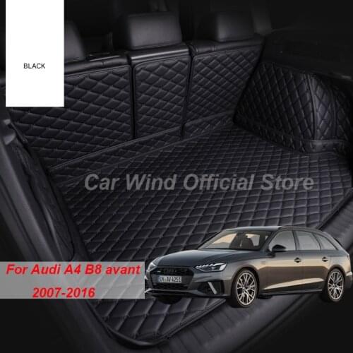 Car Wind Brand Car Trunk Mats For Audi A4 B8 avant 2007-2016 2011 2012 2013 2014 2015 2016 Allroad Cargo Liner Accessories