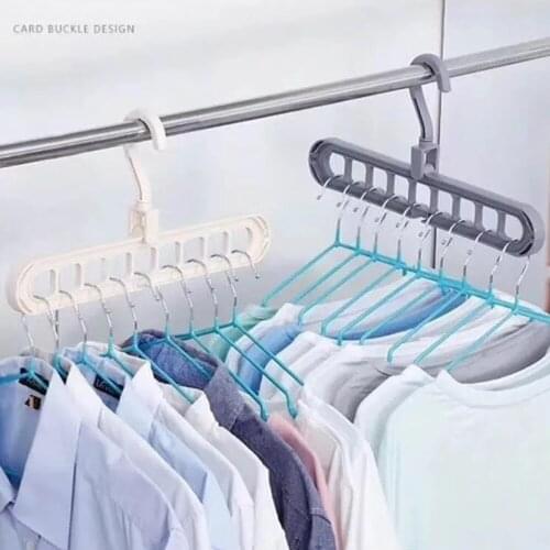 Multi-port Support Circle Clothes Hanger Clothes Drying Racks Multifunction Plastic Scarf Clothes Hanger Hangers Storage Rack