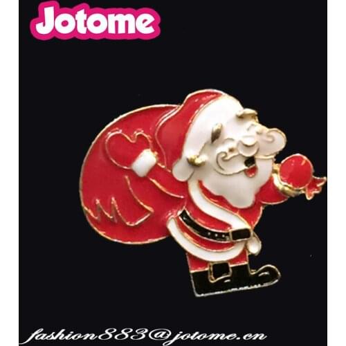 Trendy christmas 2017 gifts/decorations fashion Santa Claus jewelry brooches and enamel pins for holidays gifts