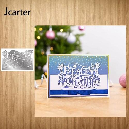 2021 New Metal Cutting Dies Peace on Earth Tree Craft for Scrapbooking Handmade Knife Mould Blade Punch Stencils Dies Cut Model